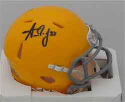 AARON JONES SIGNED PACKERS 1950'S THROWBACK SPEED MINI HELMET - BAS