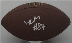 ROMEO DOUBS SIGNED WILSON REPLICA BROWN FOOTBALL - PACKERS - BAS