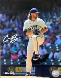 CORBIN BURNES SIGNED 8X10 BREWERS PHOTO #16