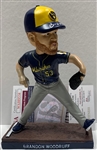 BRANDON WOODRUFF SIGNED 2021 STADIUM GIVE AWAY BREWERS BOBBLEHEAD - JSA