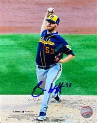 BRANDON WOODRUFF SIGNED BREWERS 8X10 PHOTO #11