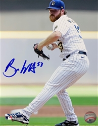 BRANDON WOODRUFF SIGNED BREWERS 8X10 PHOTO #12