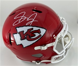 SKYY MOORE SIGNED FULL SIZE CHIEFS REPLICA SPEED HELMET - BAS