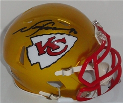 CHIEFS NEIL SMITH SIGNED RIDDELL FLASH SPEED MINI HELMET - BAS