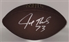 JOE THOMAS SIGNED WILSON BROWN REPLICA FOOTBALL - BADGERS - BROWNS - JSA