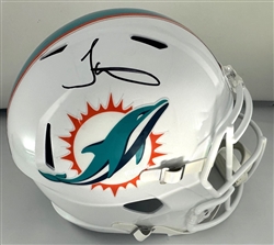 TYREEK HILL SIGNED FULL SIZE DOLPHINS REPLICA SPEED HELMET - BAS