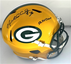 NICK COLLINS SIGNED FULL SIZE PACKERS REPLICA SPEED HELMET W/ SCRIPTS - JSA