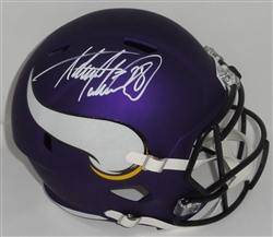 ADRIAN PETERSON SIGNED FULL SIZE VIKINGS REPLICA SPEED HELMET - JSA