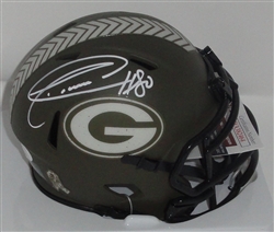 DONALD DRIVER SIGNED PACKERS SALUTE TO SERVICE SPEED MINI HELMET - JSA