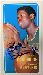 BOB DANDRIDGE SIGNED 1970-71 TOPPS BUCKS ROOKIE CARD #63