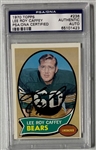 LEE ROY CAFFEY (D) SIGNED AND SLABBED 1970 TOPPS PACKERS CARD #236 - PSA