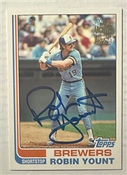 ROBIN YOUNT SIGNED 2003 TOPPS ARCHIVES CERTIFIED AUTOGRAPH BREWERS CARD #FFA-RYO