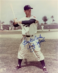 ANDY PAFKO (d) SIGNED BROOKLYN DODGERS 8X10 PHOTO #2