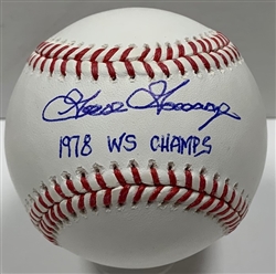 GOOSE GOSSAGE SIGNED OFFICIAL MLB BASEBALL W/ 1978 WS CHAMPS - YANKEES - JSA