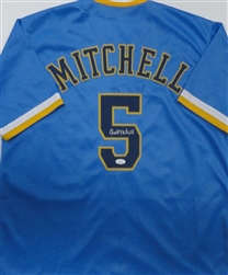 GARRETT MITCHELL SIGNED CUSTOM REPLICA BREWERS MKE CITY EDITION JERSEY - JSA