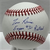 TIM RAINES SIGNED OFFICIAL MLB BASEBALL W/ EXPOS #30 RETIRED - JSA