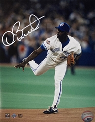 DAVE STEWART SIGNED 8X10 TORONTO BLUE JAYS PHOTO #1