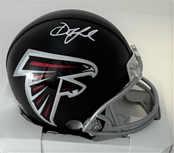 DRAKE LONDON SIGNED FALCONS VSR4 MINI HELMET - BAS