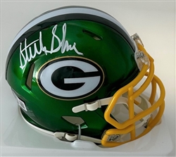 STERLING SHARPE SIGNED PACKERS FLASH SPEED MINI HELMET - BAS