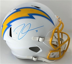 DERWIN JAMES SIGNED FULL SIZE LA CHARGERS REPLICA SPEED HELMET - BAS