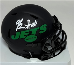 BREECE HALL SIGNED JETS ECLIPSE SPEED MINI HELMET - BAS