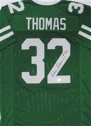 BLAIR THOMAS SIGNED CUSTOM REPLICA NY JETS JERSEY - BAS