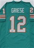 BOB GRIESE SIGNED CUSTOM REPLICA DOLPHINS JERSEY - BAS