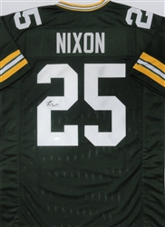 KESEAN NIXON SIGNED CUSTOM REPLICA PACKERS GREEN JERSEY