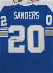 BARRY SANDERS SIGNED MITCHELL & NESS LEGACY 1996 THROWBACK LIONS JERSEY - JSA