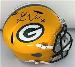 LUKAS VAN NESS SIGNED FULL SIZE PACKERS REPLICA SPEED HELMET - BAS