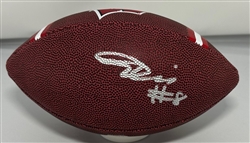 TANNER MORDECAI SIGNED WI BADGERS FRANKLIN 10" LOGO FOOTBALL - JSA