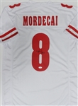TANNER MORDECAI SIGNED CUSTOM REPLICA WI BADGERS WHITE JERSEY - JSA