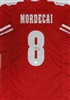 TANNER MORDECAI SIGNED CUSTOM REPLICA WI BADGERS RED JERSEY - JSA