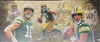 JORDAN LOVE SIGNED 13X31 STRETCHED CUSTOM PACKERS CANVAS COLLAGE - JSA