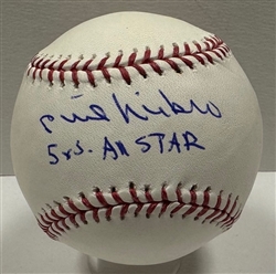 PHIL NIEKRO SIGNED OFFICIAL MLB BASEBALL W/ 5 x ALL STAR - BRAVES