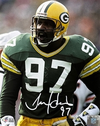 TIM HARRIS SIGNED PACKERS 8X10 PHOTO #1