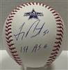 FREDDY PERALTA  SIGNED MLB 2021 ALL STAR LOGO BASEBALL W/ 1ST ASG - BREWERS - JSA