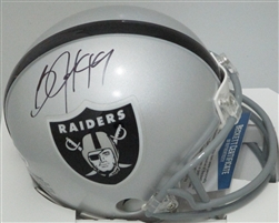 BO JACKSON SIGNED RAIDERS MINI HELMET - BCA