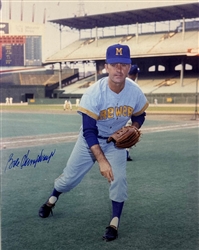 BOB HUMPHREYS SIGNED 8X10 BREWERS PHOTO #1