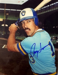 RAY FOSSE (d) SIGNED 8X10 BREWERS PHOTO #2