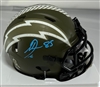 ANTONIO GATES SIGNED CHARGERS SALUTE SPEED MINI HELMET - JSA