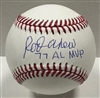 ROD CAREW SIGNED OFFICIAL MLB BASEBALL W/MVP - TWINS - JSA