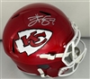 TRAVIS KELCE SIGNED FULL SIZE CHIEFS REPLICA HELMET - BAS