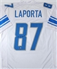 SAM LAPORTA SIGNED CUSTOM REPLICA LIONS WHITE JERSEY - BAS