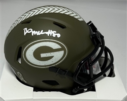 BO MELTON SIGNED RIDDELL PACKERS SALUTE SPEED MINI HELMET - JSA