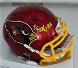 BUDDA BAKER SIGNED RIDDELL CARDINALS FLASH SPEED MINI HELMET - JSA