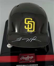 TREVOR HOFFMAN SIGNED RAWLINGS PADRES MINI HELMET - JSA