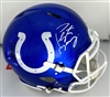 PEYTON MANNING SIGNED FULL SIZE AUTHENTIC FLASH  COLTS SPEED HELMET - FAN