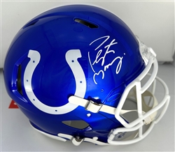 PEYTON MANNING SIGNED FULL SIZE AUTHENTIC FLASH  COLTS SPEED HELMET - FAN