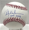 RICKEY HENDERSON SIGNED OFFICIAL MLB BASEBALL W/ HOF - ATHLETICS - JSA